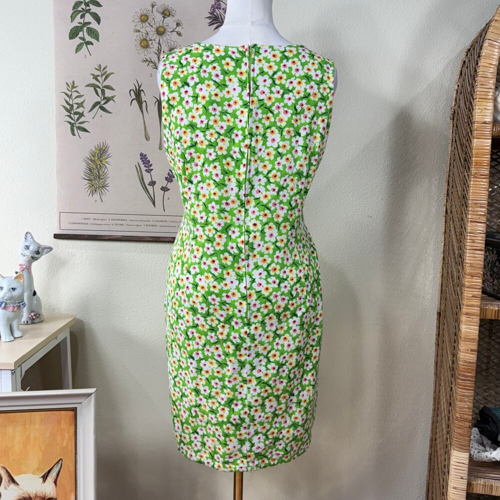 Vintage 90s Y2k Floral Mini Dress Retro Mod Cottage Whimsy Twee 70s Style 2X 20 - Picture 4 of 5